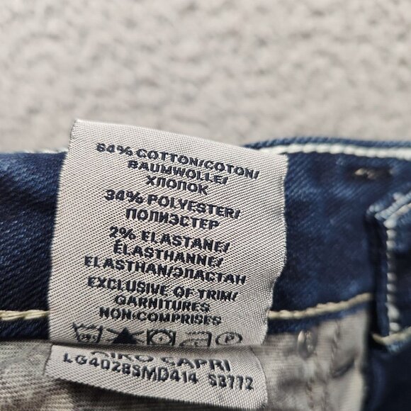 SILVER Jeans Womens Size 26 Aiko Capri Blue Wash Thick Stitch Low Rise Denim - Picture 10 of 11